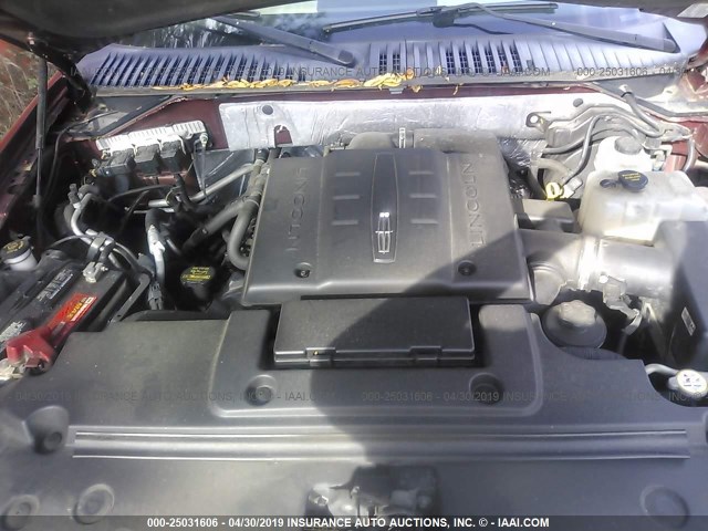 5LMJJ2J57DEL03219 - 2013 LINCOLN NAVIGATOR 栗色 照片 10