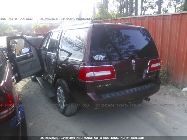 5LMJJ2J57DEL03219 - 2013 LINCOLN NAVIGATOR 栗色 照片 3