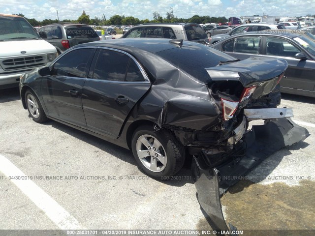1G11B5SL5FF333165 - 2015 CHEVROLET MALIBU LS GRAY photo 3