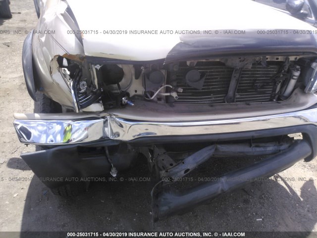 5TEGN92N22Z046185 - 2002 TOYOTA TACOMA DOUBLE CAB PRERUNNER GOLD photo 6