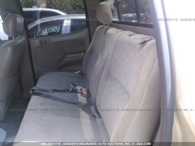5TEGN92N22Z046185 - 2002 TOYOTA TACOMA DOUBLE CAB PRERUNNER GOLD photo 8