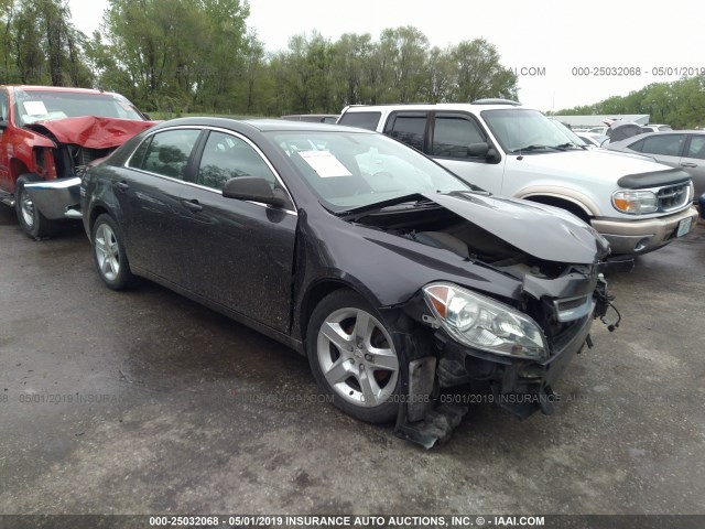 1G1ZB5EB8AF227131 - 2010 CHEVROLET MALIBU LS GRAY photo 1