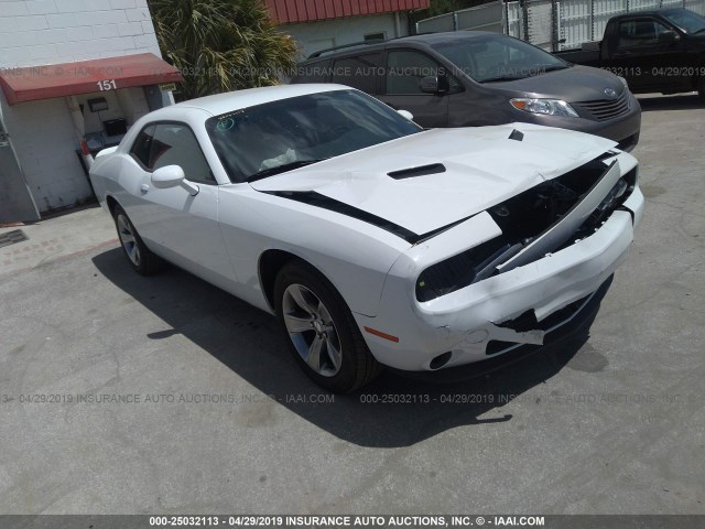 2C3CDZAG8KH524677 - 2019 DODGE CHALLENGER SXT WHITE photo 1