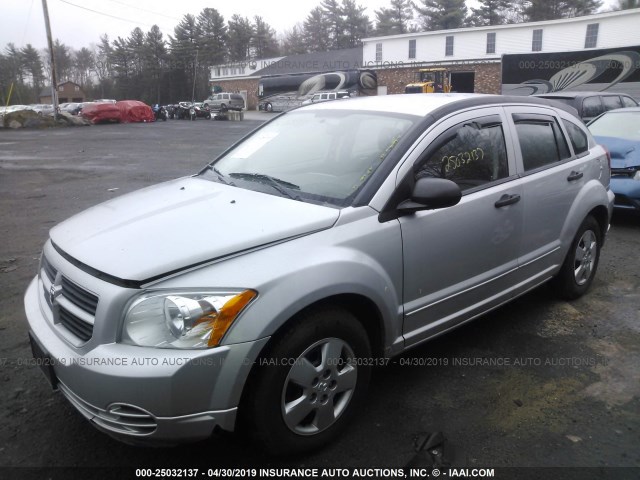 1B3HB28B08D701044 - 2008 DODGE CALIBER SILVER photo 2