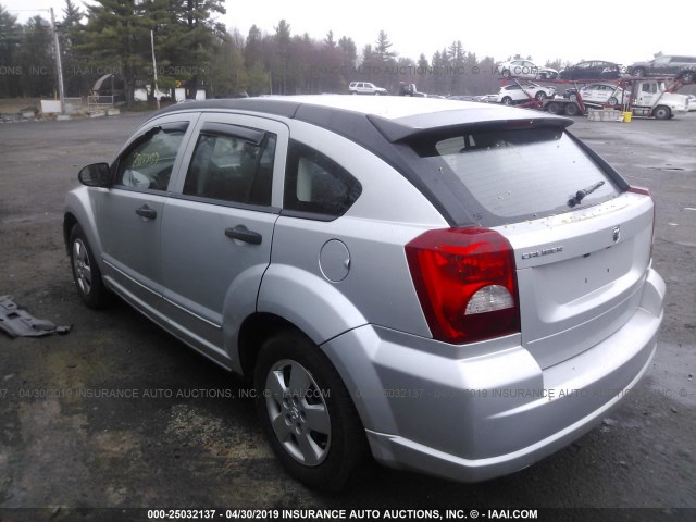 1B3HB28B08D701044 - 2008 DODGE CALIBER SILVER photo 3