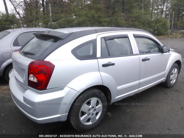 1B3HB28B08D701044 - 2008 DODGE CALIBER SILVER photo 4