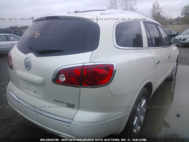 5GAEV23748J307500 - 2008 BUICK ENCLAVE CXL WHITE photo 4