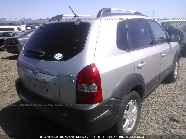 KM8JN12D36U442067 - 2006 HYUNDAI TUCSON GLS/LIMITED 银色 照片 4