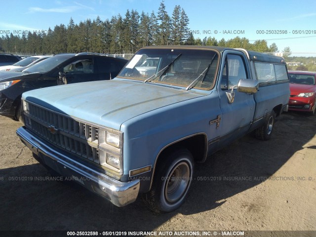 2GCDC14H3C1208641 - 1982 CHEVROLET C10 BLUE photo 2