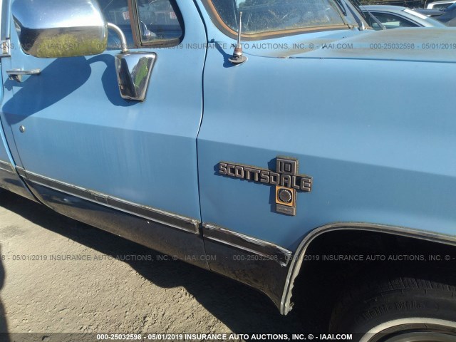 2GCDC14H3C1208641 - 1982 CHEVROLET C10 BLUE photo 6
