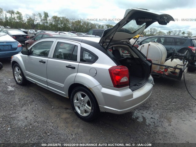 1B3HB48B48D580949 - 2008 DODGE CALIBER SXT SILVER photo 3