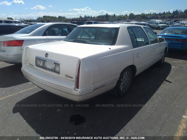 1G6KF5492VU264515 - 1997 CADILLAC DEVILLE CONCOURS YELLOW photo 4