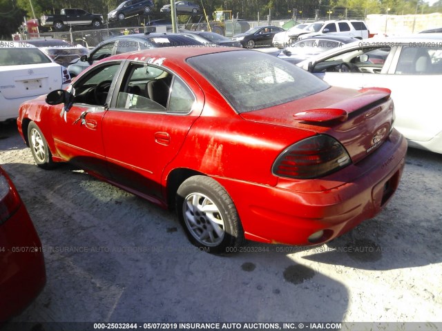 1G2NF52F34M577143 - 2004 PONTIAC GRAND AM SE1 RED photo 3