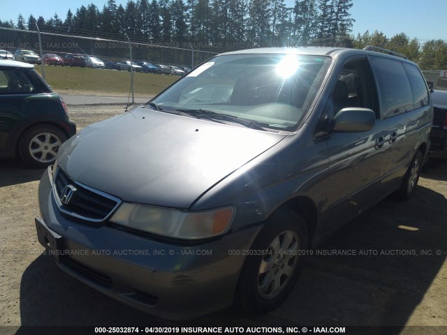 5FNRL18912B033424 - 2002 HONDA ODYSSEY EXL GRAY photo 2