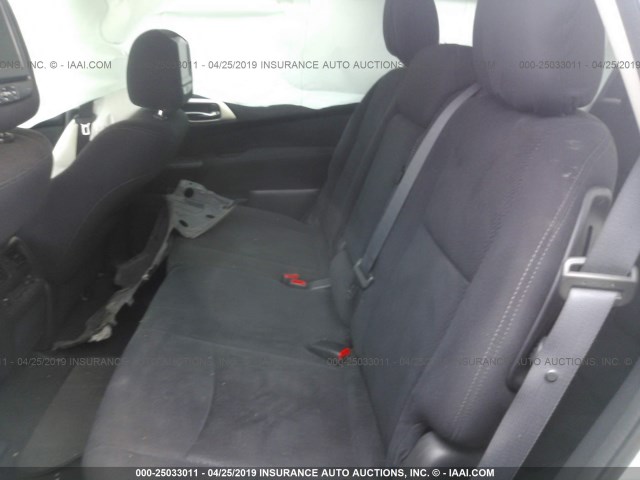 5N1AR2MM9DC657897 - 2013 NISSAN PATHFINDER S/SV/SL/PLATINUM SILVER photo 8