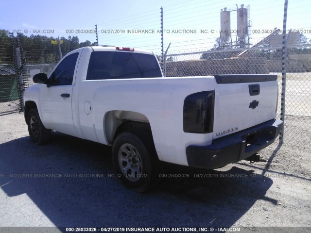 1GCEC14X38Z170936 - 2008 CHEVROLET SILVERADO C1500 WHITE photo 3