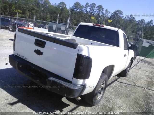 1GCEC14X38Z170936 - 2008 CHEVROLET SILVERADO C1500 WHITE photo 4