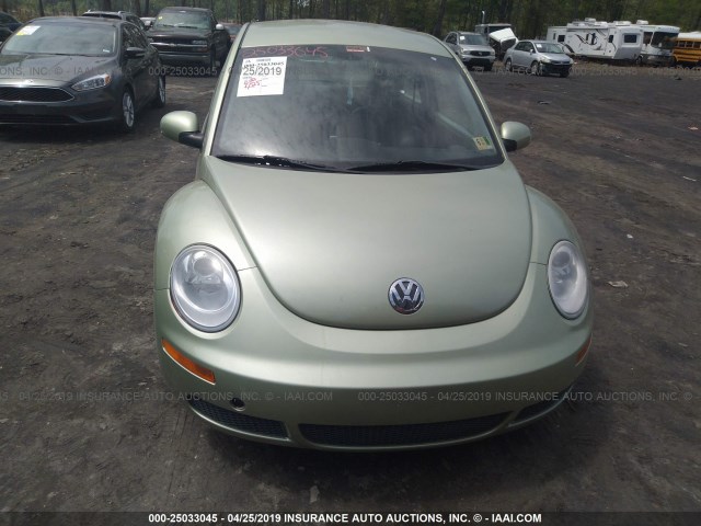 3VWPW31C98M519562 - 2008 VOLKSWAGEN NEW BEETLE S GREEN photo 6