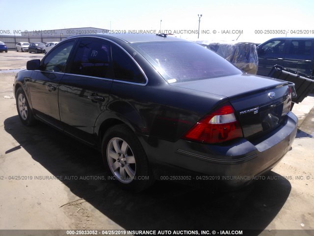 1FAHP27167G132261 - 2007 FORD FIVE HUNDRED SEL GRAY photo 3