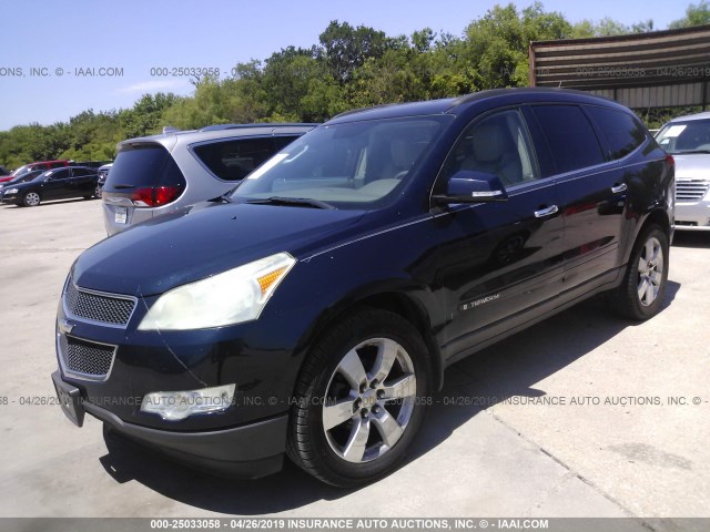 1GNER23D29S131171 - 2009 CHEVROLET TRAVERSE LT 蓝色 照片 2