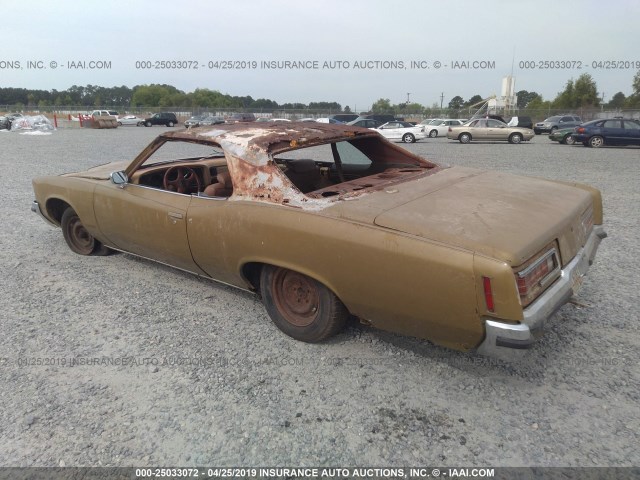 2M57R2D345998 - 1972 PONTIAC CATALINA GOLD photo 3