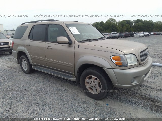 5TDZT34A74S206129 - 2004 TOYOTA SEQUOIA SR5 GOLD photo 1