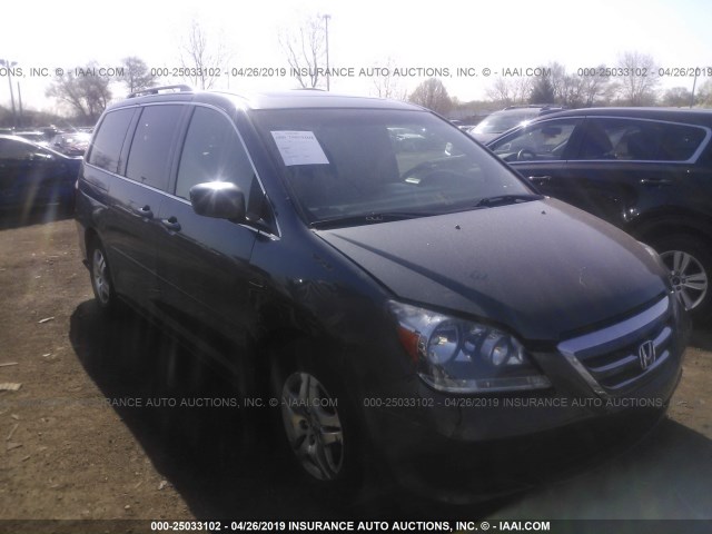 5FNRL38765B057538 - 2005 HONDA ODYSSEY EXL GRAY photo 1