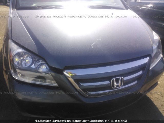 5FNRL38765B057538 - 2005 HONDA ODYSSEY EXL GRAY photo 6