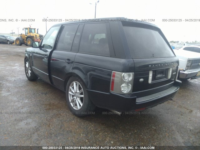 SALMF13486A223421 - 2006 LAND ROVER RANGE ROVER SUPERCHARGED BLUE photo 3