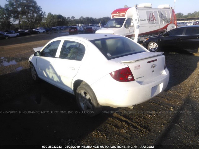 1G1AL55FX77226045 - 2007 CHEVROLET COBALT LT WHITE photo 3