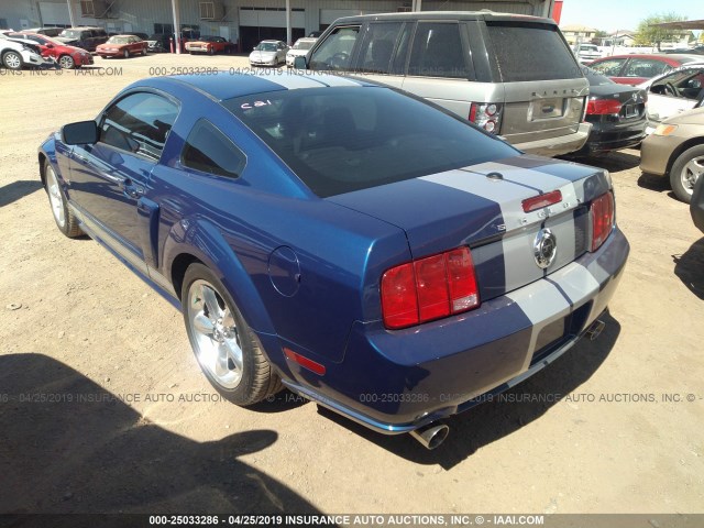 1ZVHT82H485133786 - 2008 FORD MUSTANG GT BLUE photo 3