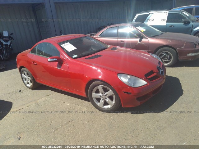 WDBWK54F98F184426 - 2008 MERCEDES-BENZ SLK 280 RED photo 1