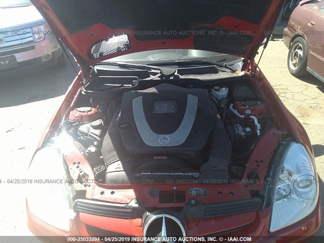 WDBWK54F98F184426 - 2008 MERCEDES-BENZ SLK 280 RED photo 10