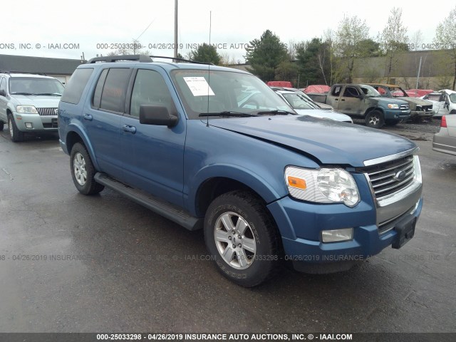 1FMEU73E49UA04385 - 2009 FORD EXPLORER XLT BLUE photo 1