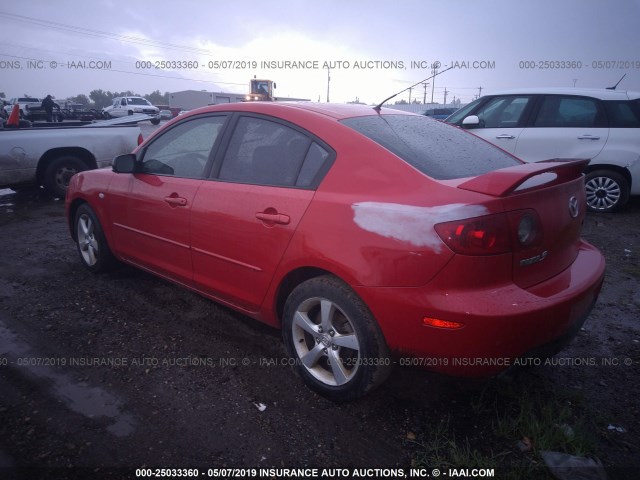 JM1BK12F151254375 - 2005 MAZDA 3 I RED photo 3