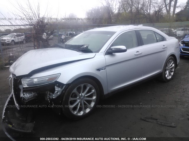 1FAHP2F8XDG107597 - 2013 FORD TAURUS LIMITED SILVER photo 2