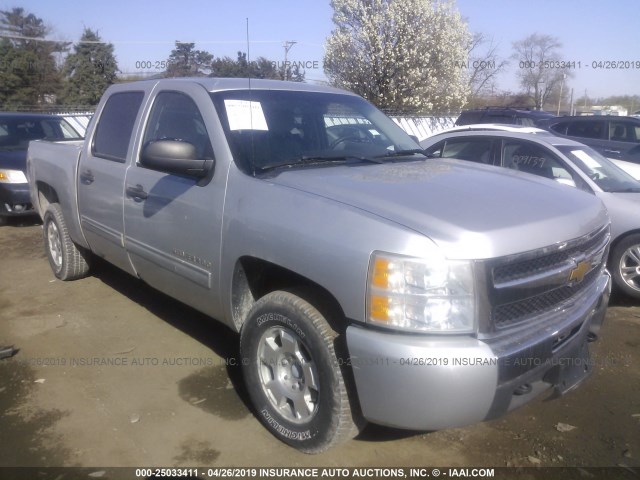 3GCRKSE33AG165344 - 2010 CHEVROLET SILVERADO K1500 LT SILVER photo 1