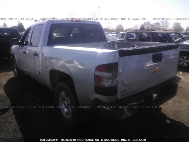 3GCRKSE33AG165344 - 2010 CHEVROLET SILVERADO K1500 LT SILVER photo 3