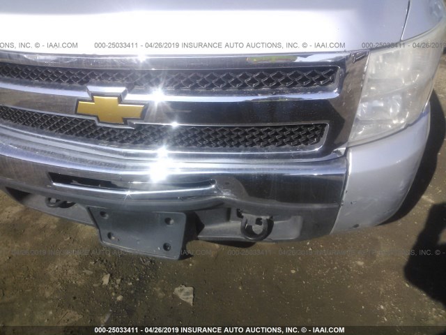 3GCRKSE33AG165344 - 2010 CHEVROLET SILVERADO K1500 LT SILVER photo 6