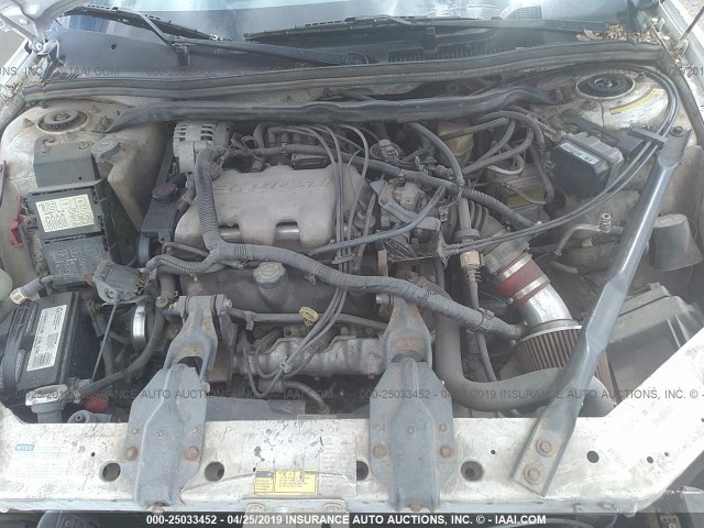 2G1WW12E4Y9312260 - 2000 CHEVROLET MONTE CARLO LS თეთრი ფოტო 10