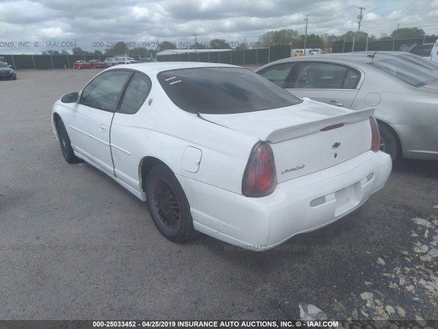 2G1WW12E4Y9312260 - 2000 CHEVROLET MONTE CARLO LS თეთრი ფოტო 3