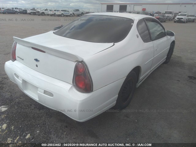 2G1WW12E4Y9312260 - 2000 CHEVROLET MONTE CARLO LS თეთრი ფოტო 4