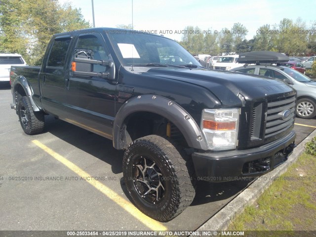 1FTWW31R88EB14205 - 2008 FORD F350 SRW SUPER DUTY BLACK photo 1