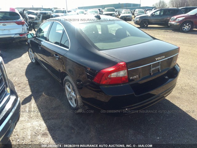 YV1AS982581075818 - 2008 VOLVO S80 3.2 BLACK photo 3