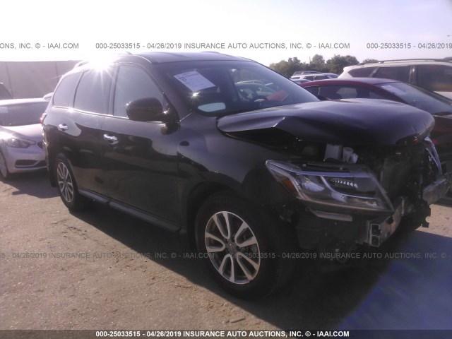 5N1AR2MN6FC719509 - 2015 NISSAN PATHFINDER S/SV/SL/PLATINUM BLACK photo 1