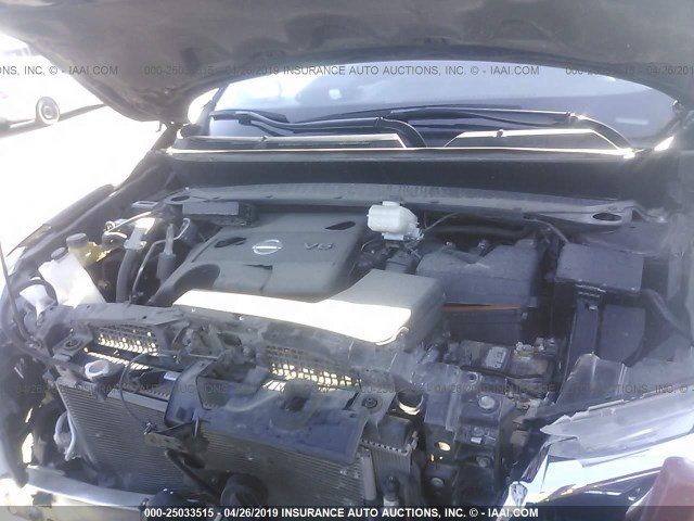 5N1AR2MN6FC719509 - 2015 NISSAN PATHFINDER S/SV/SL/PLATINUM BLACK photo 10