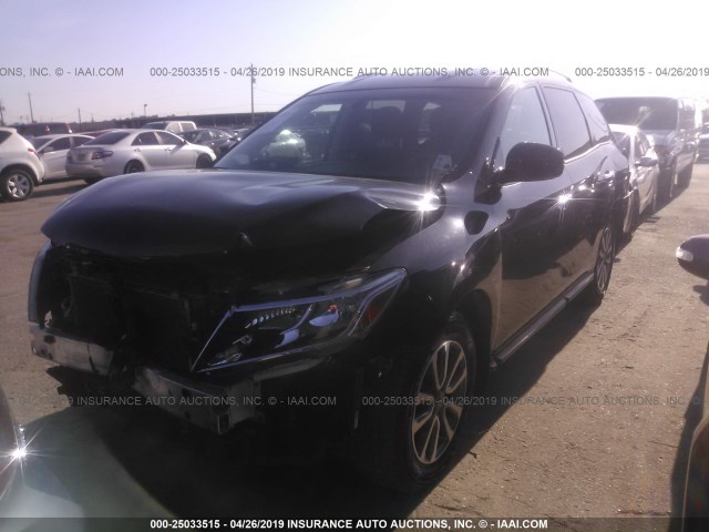 5N1AR2MN6FC719509 - 2015 NISSAN PATHFINDER S/SV/SL/PLATINUM BLACK photo 2
