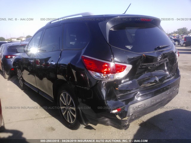 5N1AR2MN6FC719509 - 2015 NISSAN PATHFINDER S/SV/SL/PLATINUM BLACK photo 3