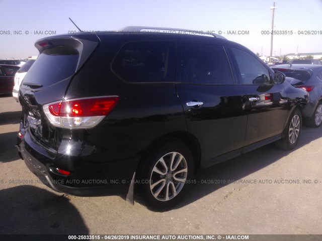 5N1AR2MN6FC719509 - 2015 NISSAN PATHFINDER S/SV/SL/PLATINUM BLACK photo 4