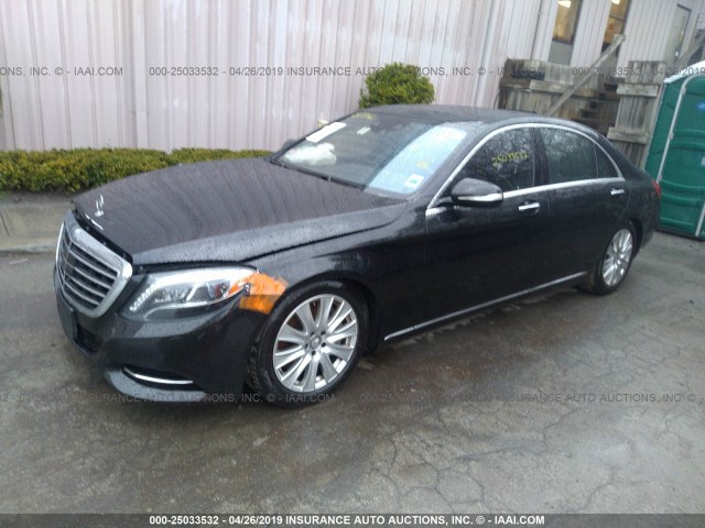 WDDUG8FB8FA126698 - 2015 MERCEDES-BENZ S 550 4MATIC BLACK photo 2